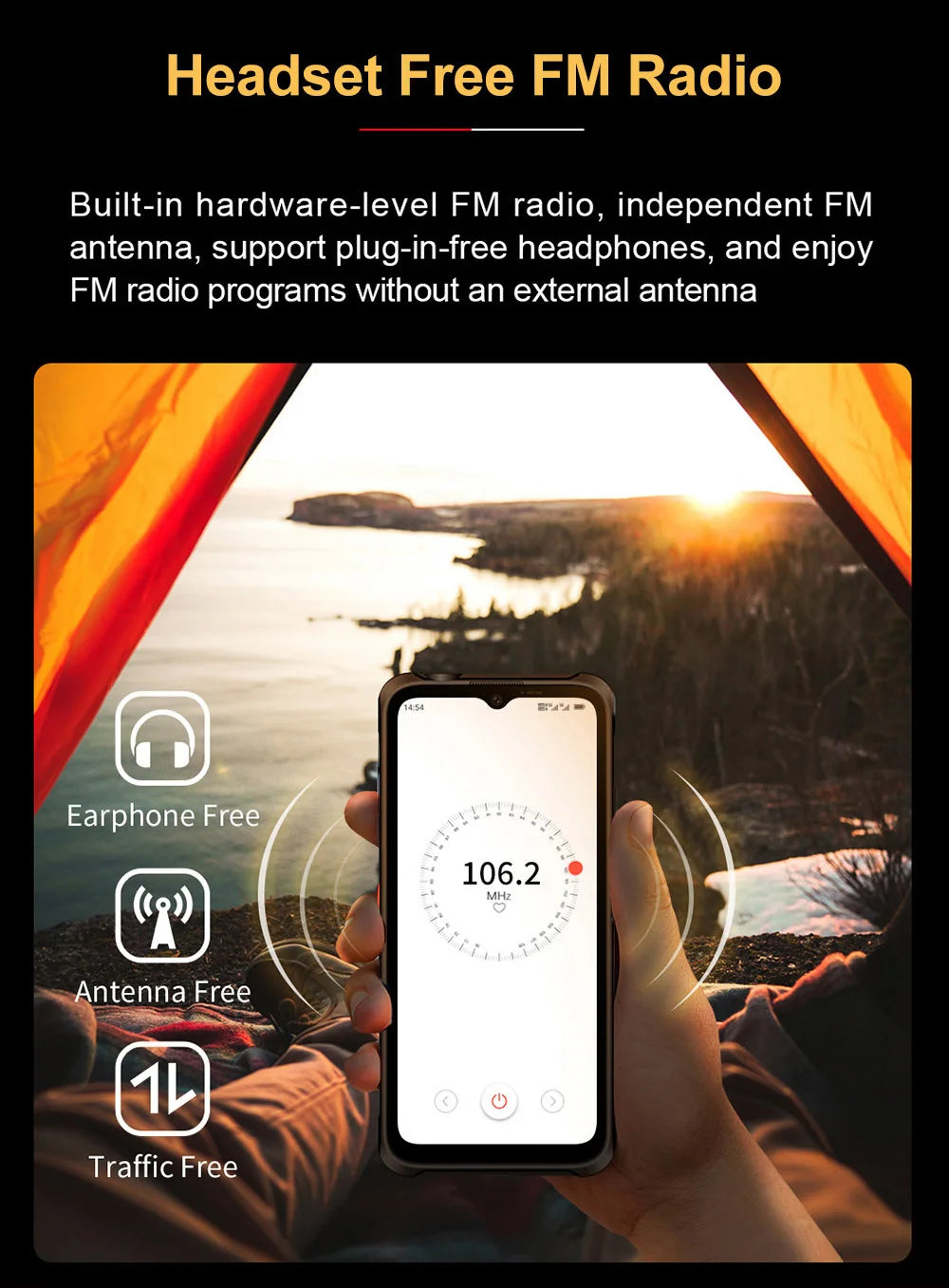 CONQUEST 5G Smartphone Network108MP Camera 12GB 512GB 66W Thermal Imaging  IP68 Waterproof NFC