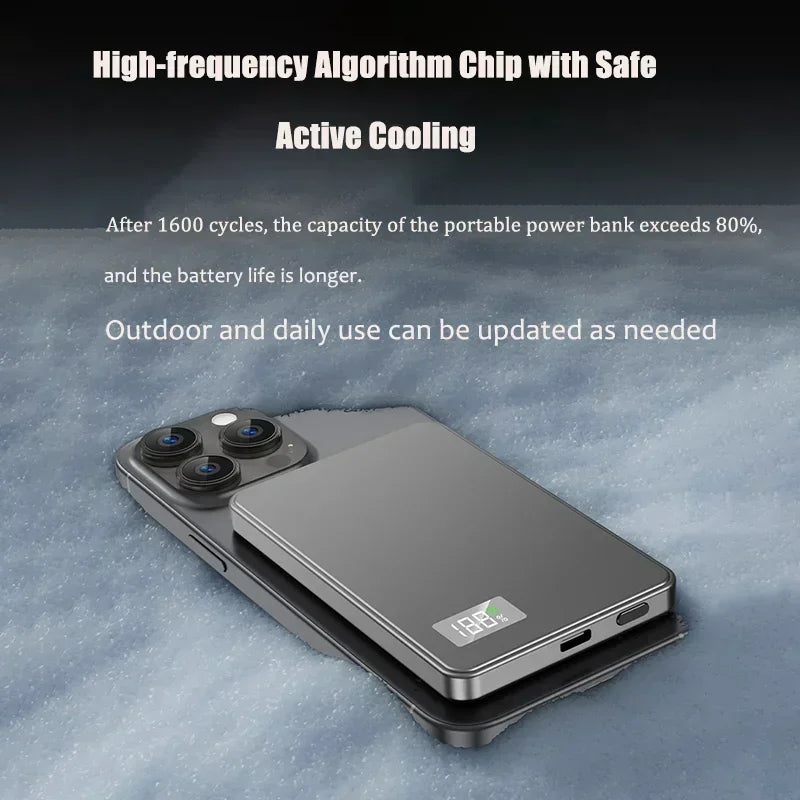 Magnetic Portable Charger 50000mAh - Fast Charging PD Power Bank Tidesmit