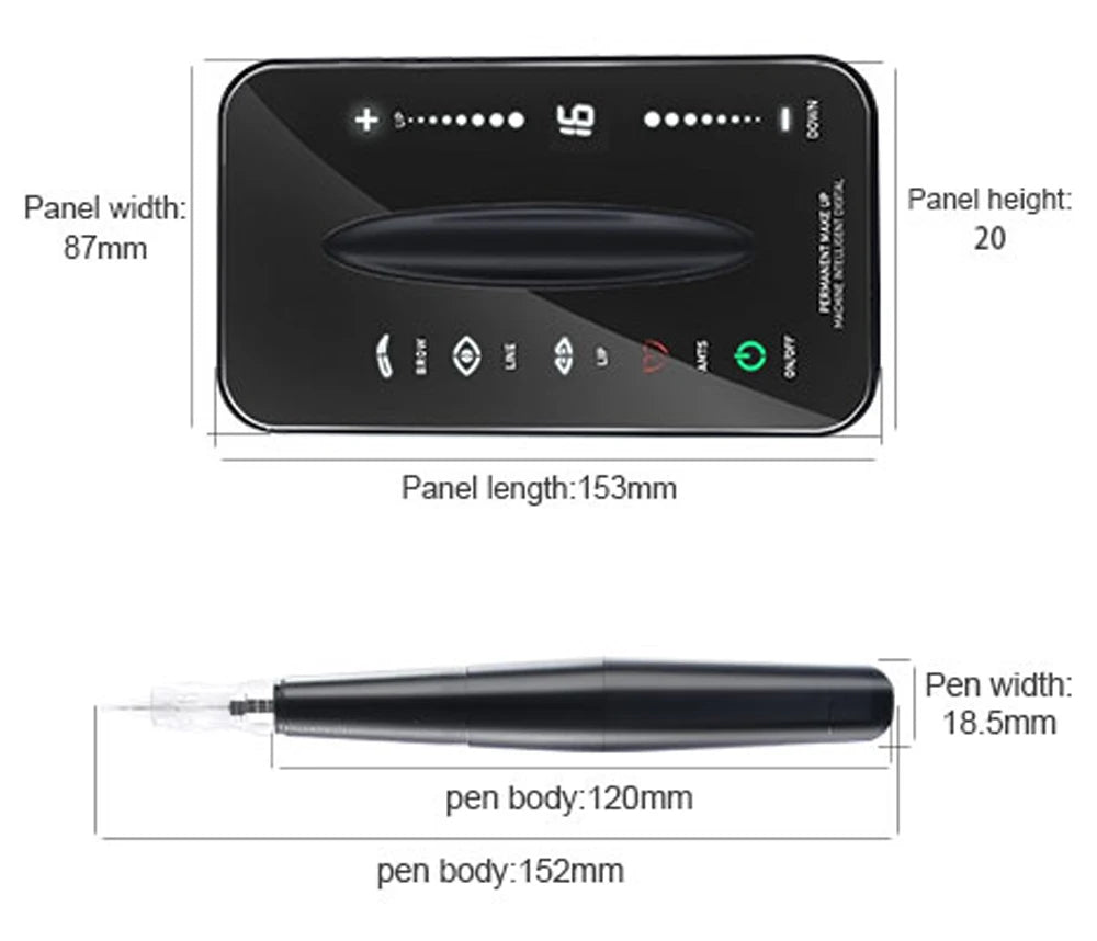 PMU Machine Kit PM007 | Digital Touch Screen Professional PMU Device Permanent Makeup Machines Tidesmit