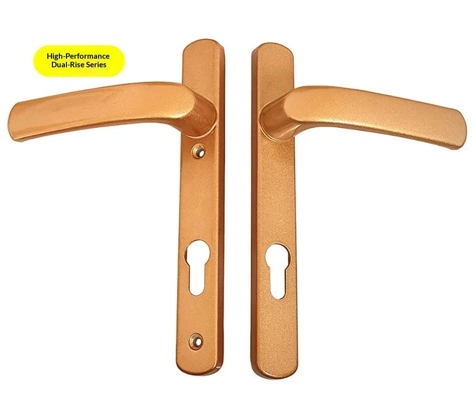 Thermal‑Break Aluminum Swing Door Ultra‑Thin Handle Lock for Aluminum Alloy Double Door Diamond‑Mesh Screen Door Hardware