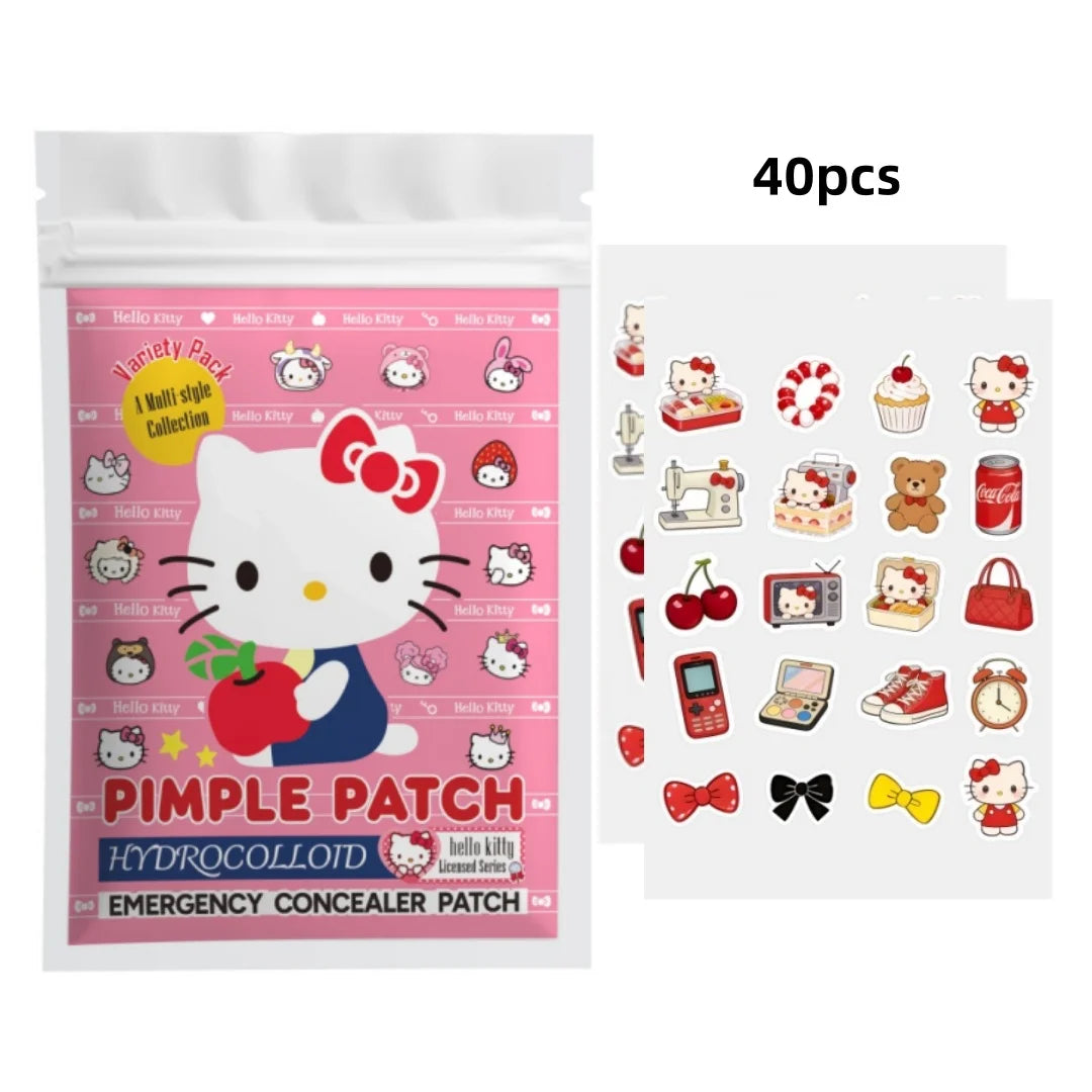 Hello Kitty Acne Pimple Patch Hydrocolloid Blemish Cover Waterproof Invisible for Teens Women Skincare