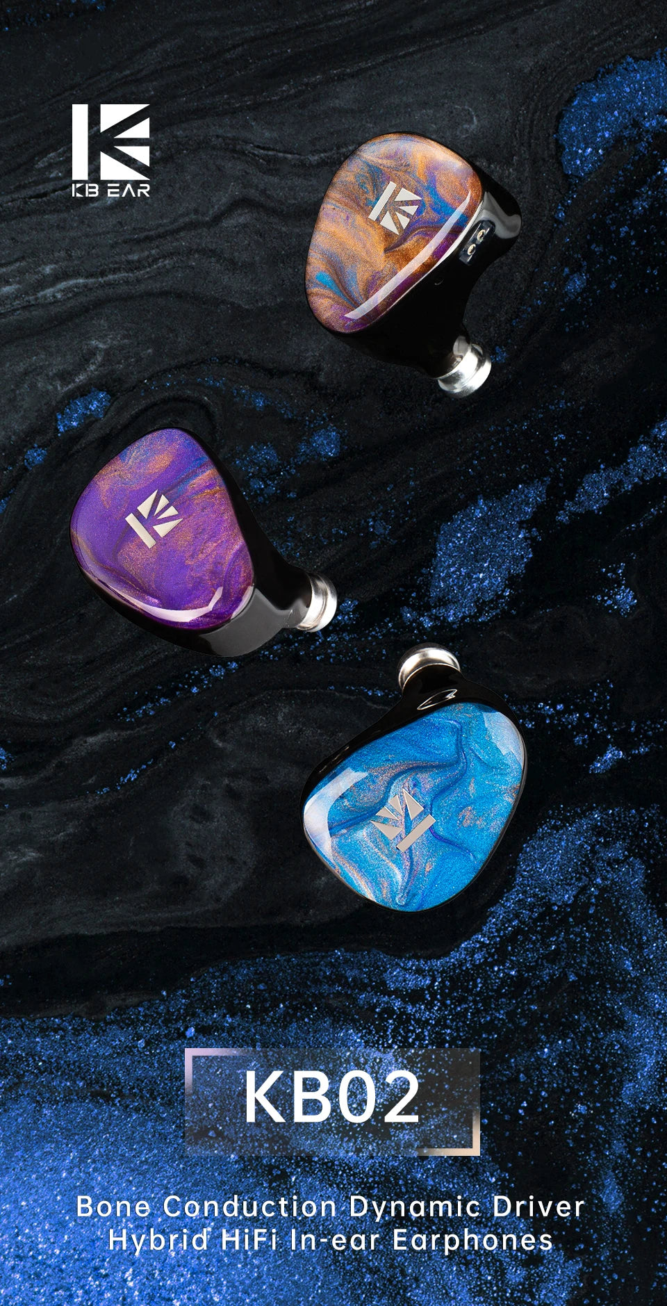 Dual Dynamic Driver IEM Earphones with Detachable Cable Tidesmit