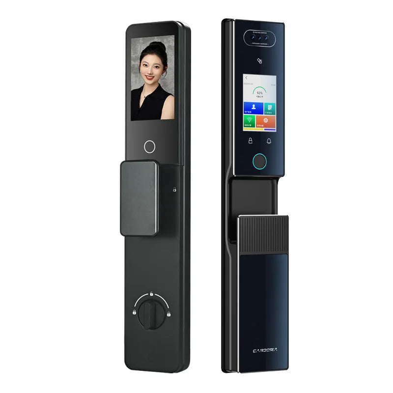 Cardoria Fully Automatic AI Dual Screen Camera Dual Electric Palm Vein Door Entry Intelligent Fingerprint Facial Lock Smart Lock
