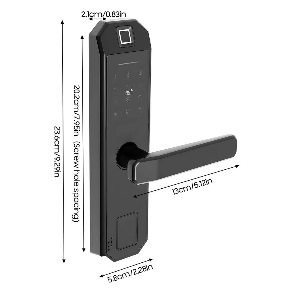 Smart Lock with Fingerprint Electronic Passcode for Front Door, Keyless Fingerprint Smart Door Lock with 4  AAA Dry Batteries