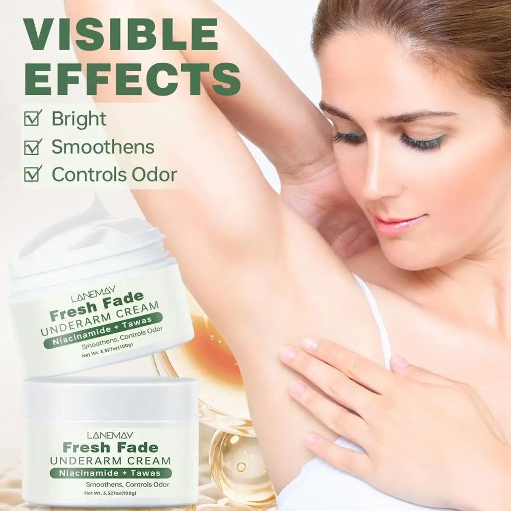 Fresh Fade UNDERARMCREAM Cream Niacinamide Brightens,Smoothens,Controls Odor  Underarm Skin Care Moisturizing  Body Lotion 100g