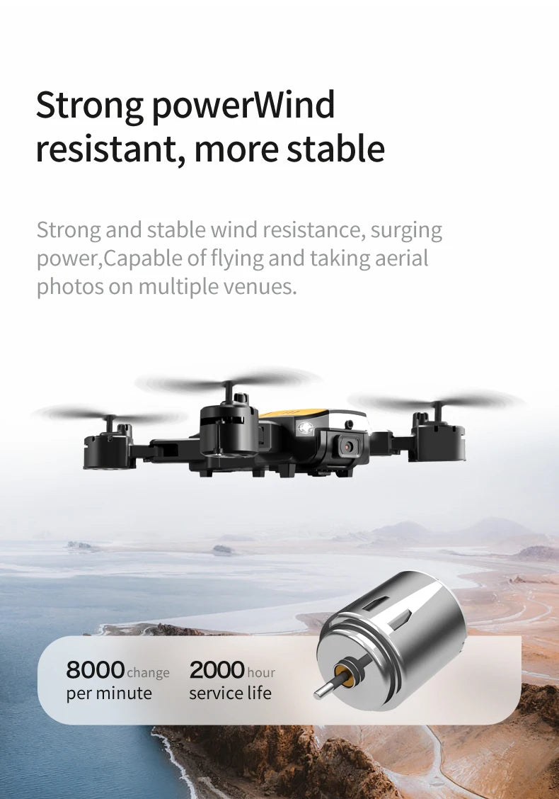 4K GPS Camera Drone with Obstacle Avoidance - Foldable Quadcopter Tidesmit