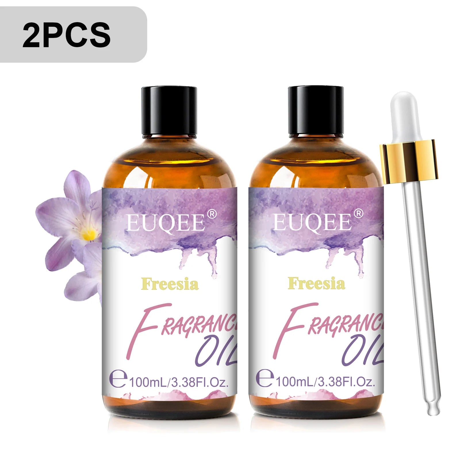 EUQEE 100ml Premium Fragrance Oil Coconut Vanilla White Musk Freesia Aroma Fragrance Oils For Diffuser Humidifier Candle Making