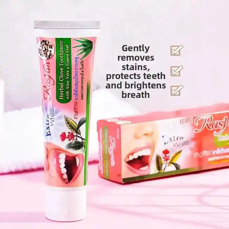 Tidesmit Rasyan herbal teeth whitening toothpaste for tartar removal and fresh breath