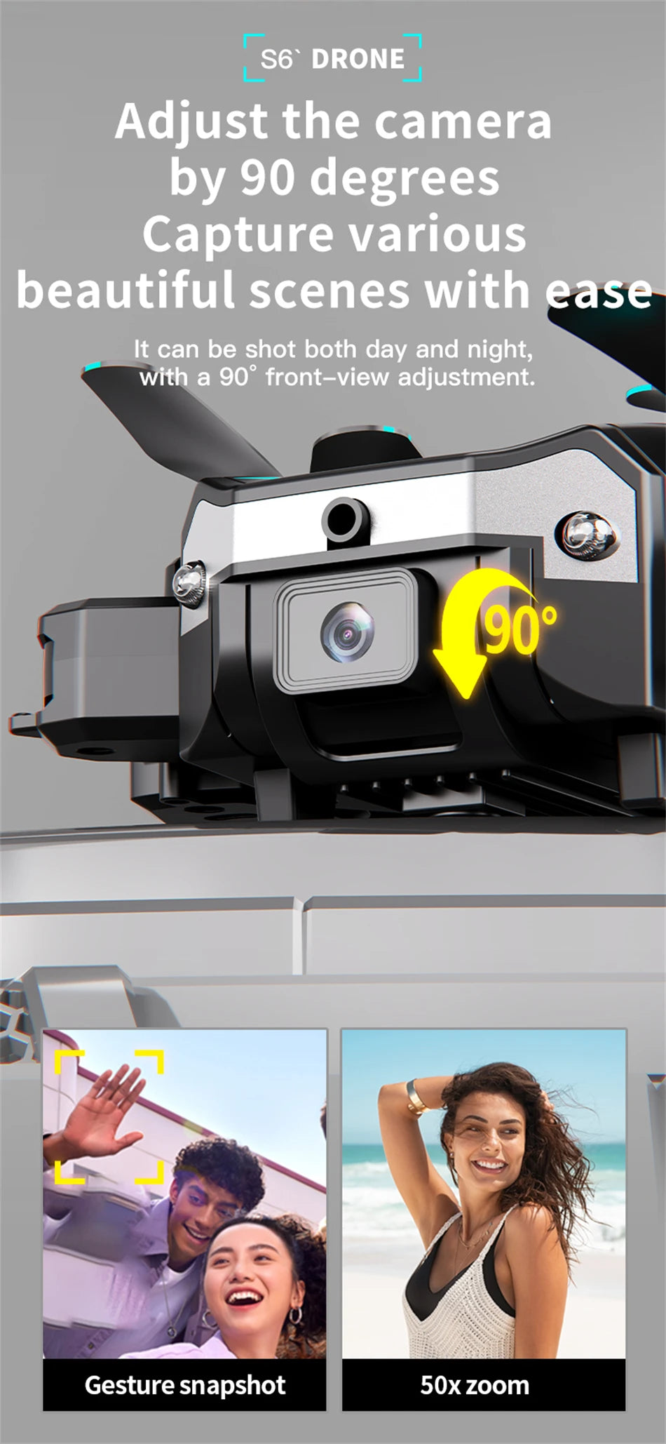 8K Camera Drone with Obstacle Avoidance - Foldable GPS Quadcopter Tidesmit