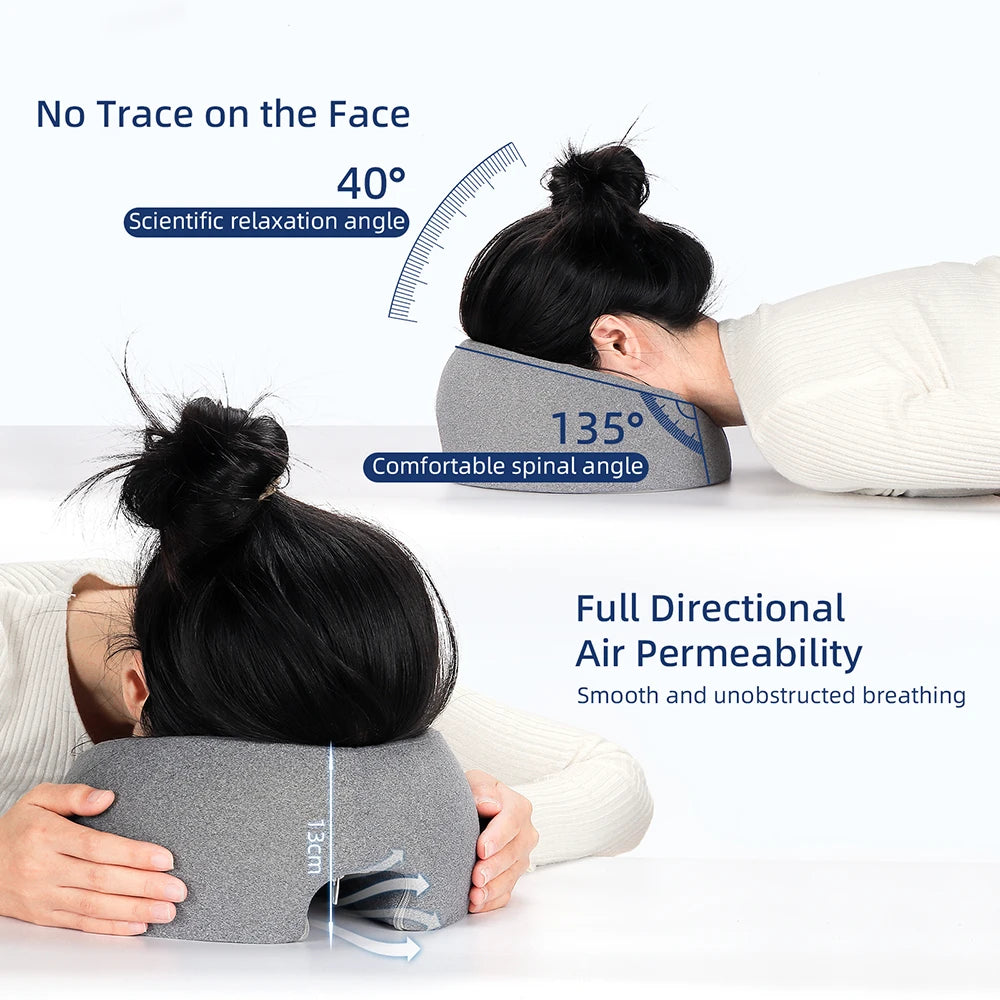 Face Down Pillow for Sleeping: Ergonomic Memory Foam Wellness Support Relaxation Treatment Tidesmit