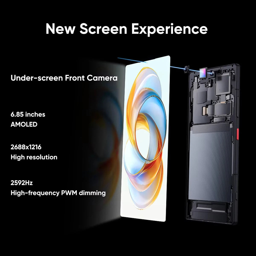 Nubia Z70 Ultra 5G Smartphone, 6.85 inch 144Hz Display, 512GB Storage AE Tidesmit