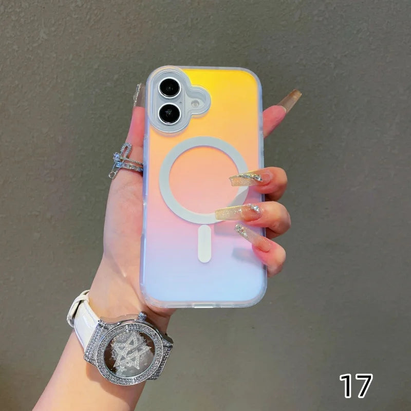 iPhone 17 Pro Max Magnetic Case Laser Gradient Matte - Tidesmit Tidesmit