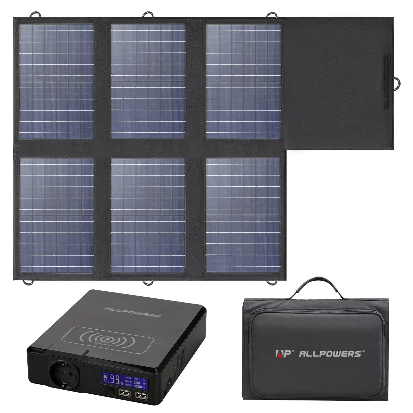 Portable Power Station 41600mAh 200W PD Fast Charging Battery black Tidesmit