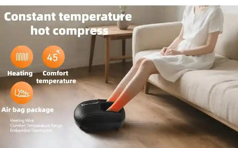 Electric Foot Massager with Heat and Airbag Kneading - Tidesmit Massage Roller Tidesmit