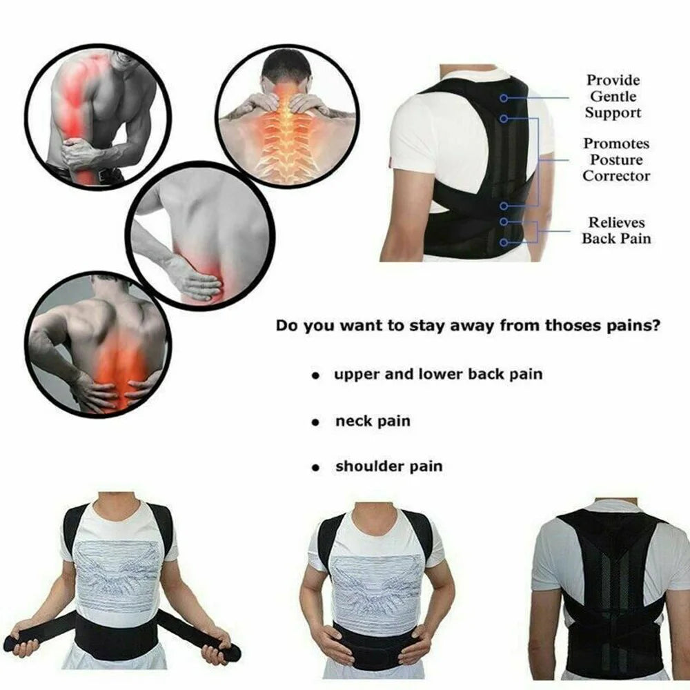 Back Posture Corrector Brace for Spine Support and Pain Relief Back Massage Instrument Tidesmit
