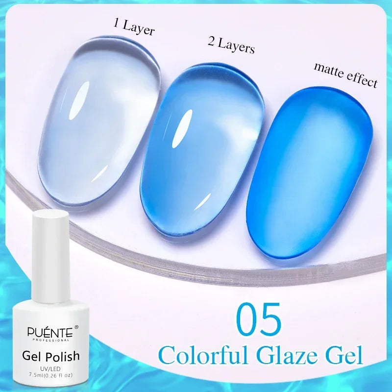 3D Sculpture Gel Nail Polish 15ml - Professional Soak Off Formula Permanent Makeup Machines Colorful Glaze 05 Tidesmit