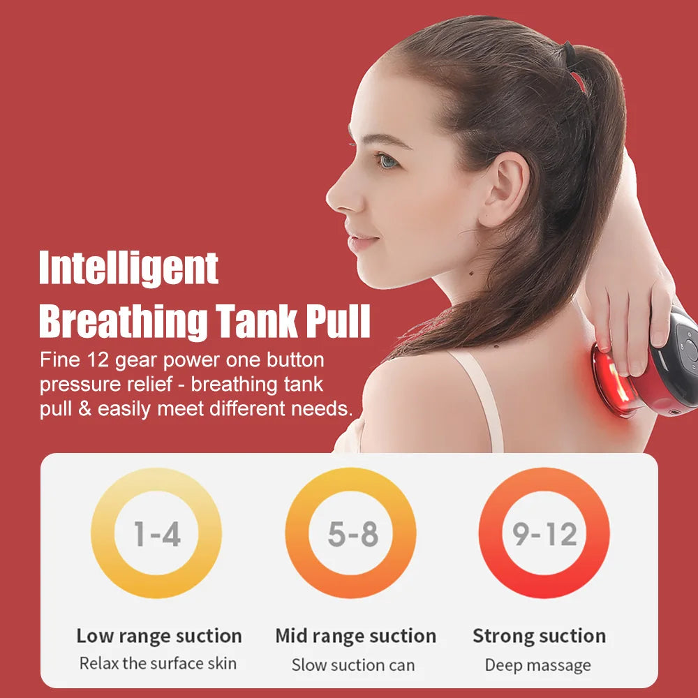 Smart Vacuum Cupping Massager - Portable Electric Muscle Relief Tool Body Shaping Massage Equipment Tidesmit