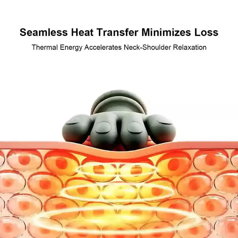 Electric Neck and Shoulder Massager with Heat - 3-Level Roller Massage Roller Tidesmit