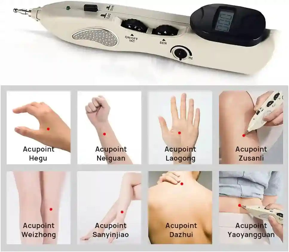 Electric Acupuncture Pen - Rechargeable Muscle Relief Massage Tool Back Massage Instrument Tidesmit