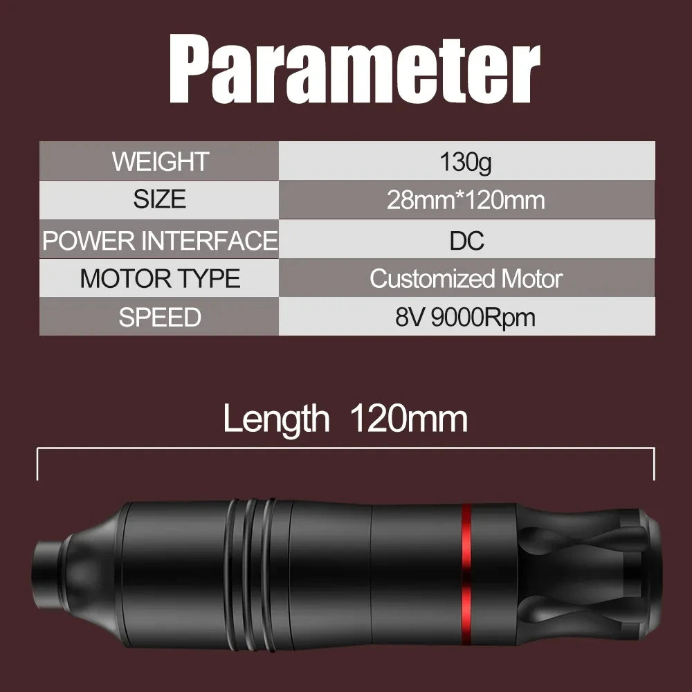 Ballpoint Tattoo Pen Kit | PMU Practice Machine for Beginners Permanent Makeup Machines Tidesmit