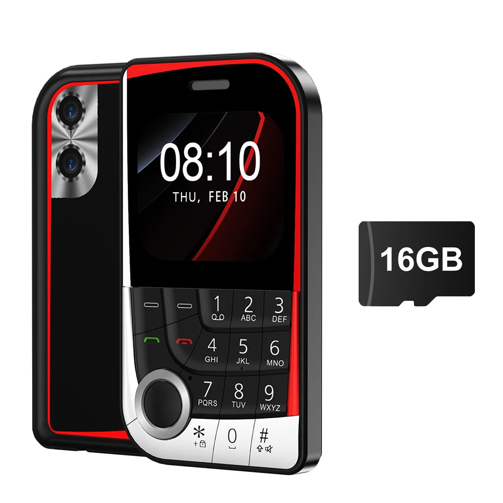 SERVO V10 Card Phone 2.01" Display 2G GSM Dual SIM Standby MP3/MP4 Magic Voice Speed Dial Torch Button Small Cellular Telephones