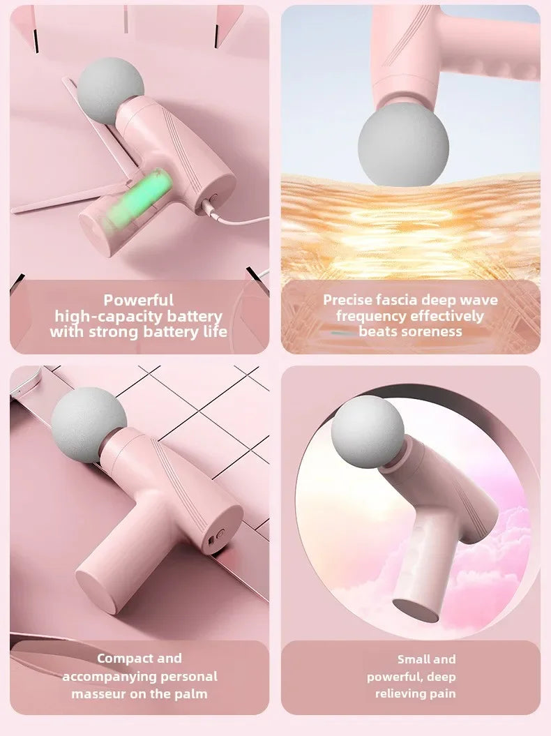 Portable Deep Tissue Massage Gun for Targeted Muscle Recovery Therapy Relaxation Treatment Tidesmit