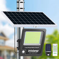 Intelamp 12000mah Long Battery Life Solar Lights With Super Large Solar Panel Faster Charging Two Motion Sensors Detect Wider&Longer For Garden Street Wall Yard