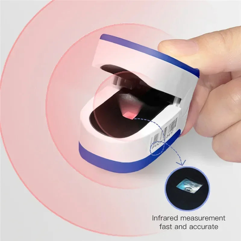 Finger Oximeter Digital Fingertip Pulse Oximeter Blood Oxygen Saturation Meter Finger SPO2 PR Heart Rate Monitor Health Care