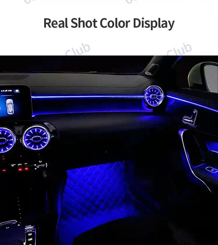 Mercedes Benz Ambient Lighting Kit 64 Color RGB LED Interior Air Tidesmit