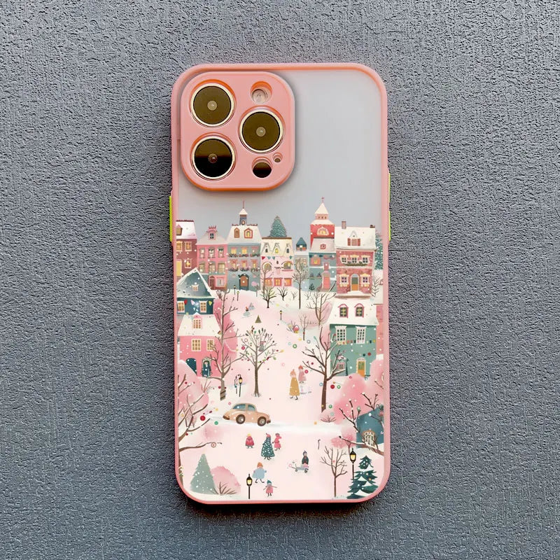 Christmas Cartoon Phone Case for iPhone 16 Pro Max - Shock-Absorbing Cover pink SDJJ 2 Tidesmit