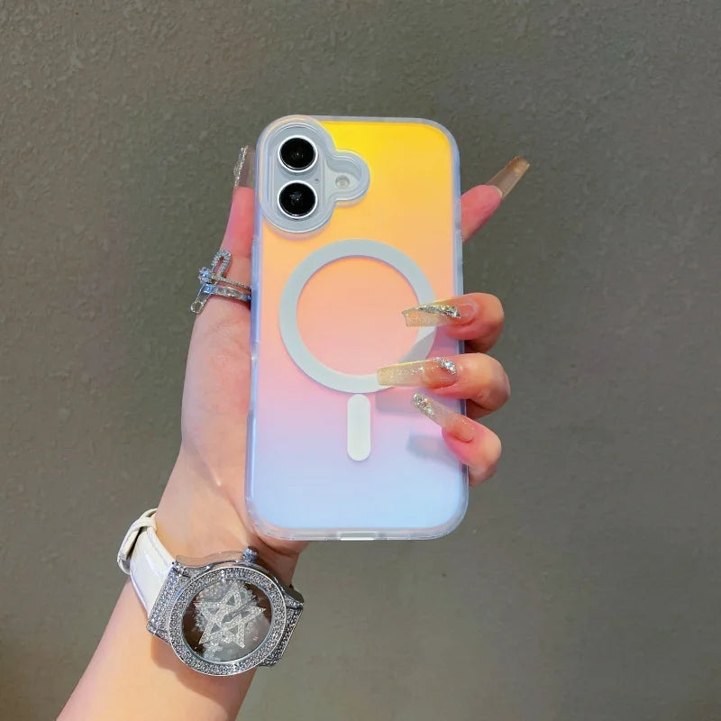 iPhone 17 Pro Max Magnetic Case Laser Gradient Matte - Tidesmit Tidesmit