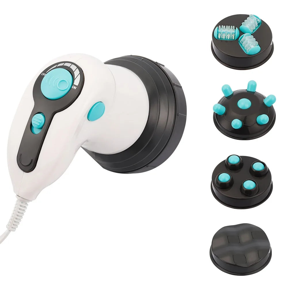 Electric Body Massager 4-in-1 Roller for Deep Tissue Muscle Relaxation Relaxation Treatment Tidesmit