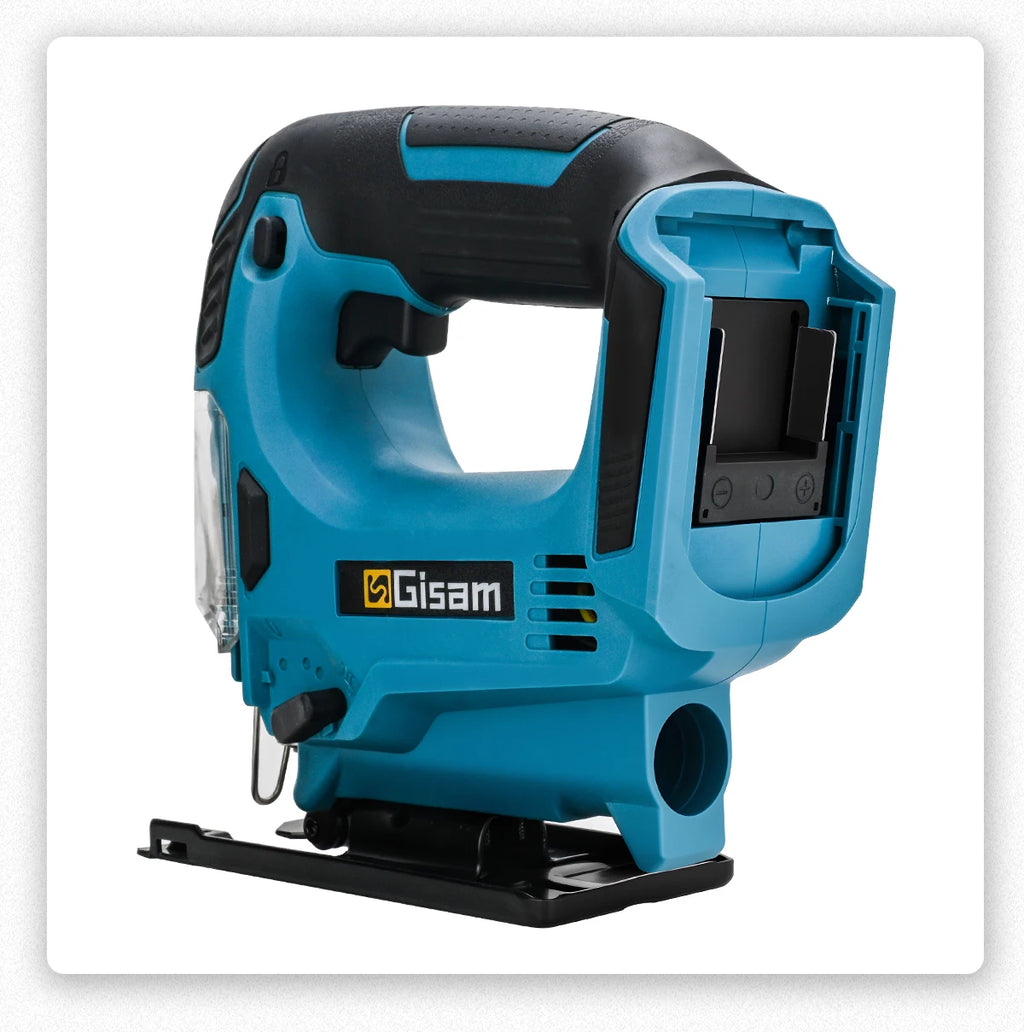 Gisam 26mm 3500RPM Brushless Electric Jig Saw Multi-Function Stepless Speed Woodworking Power Tool For Makita 18V Battery pin
