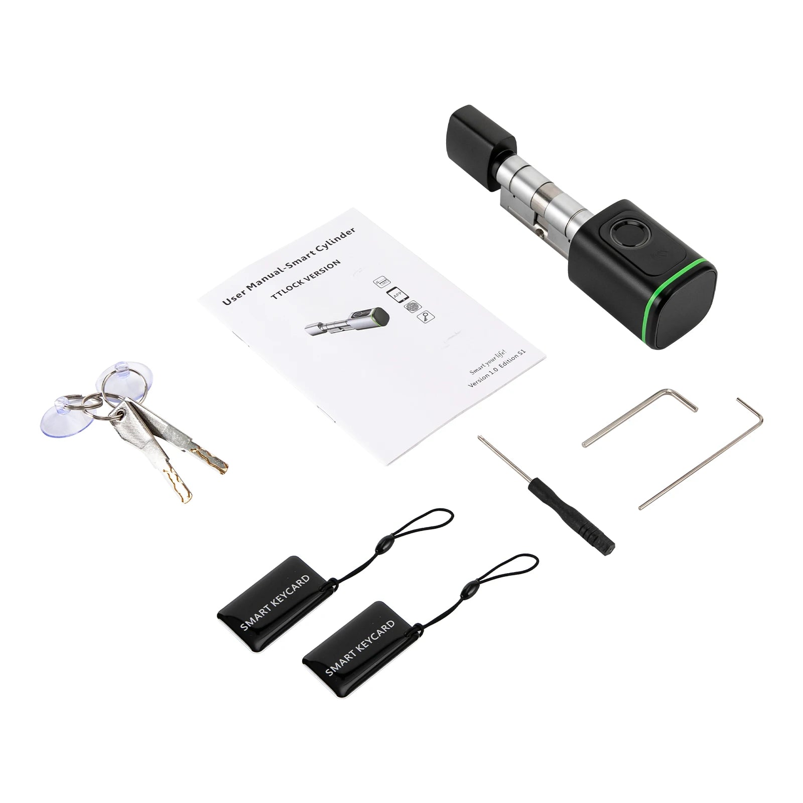 Advanced Smart Lock 4-in-1 Fingerprint/APP/Card/Key IP53 Waterproof 100 Users Alloy Durable for Home Hotel Apartment Door