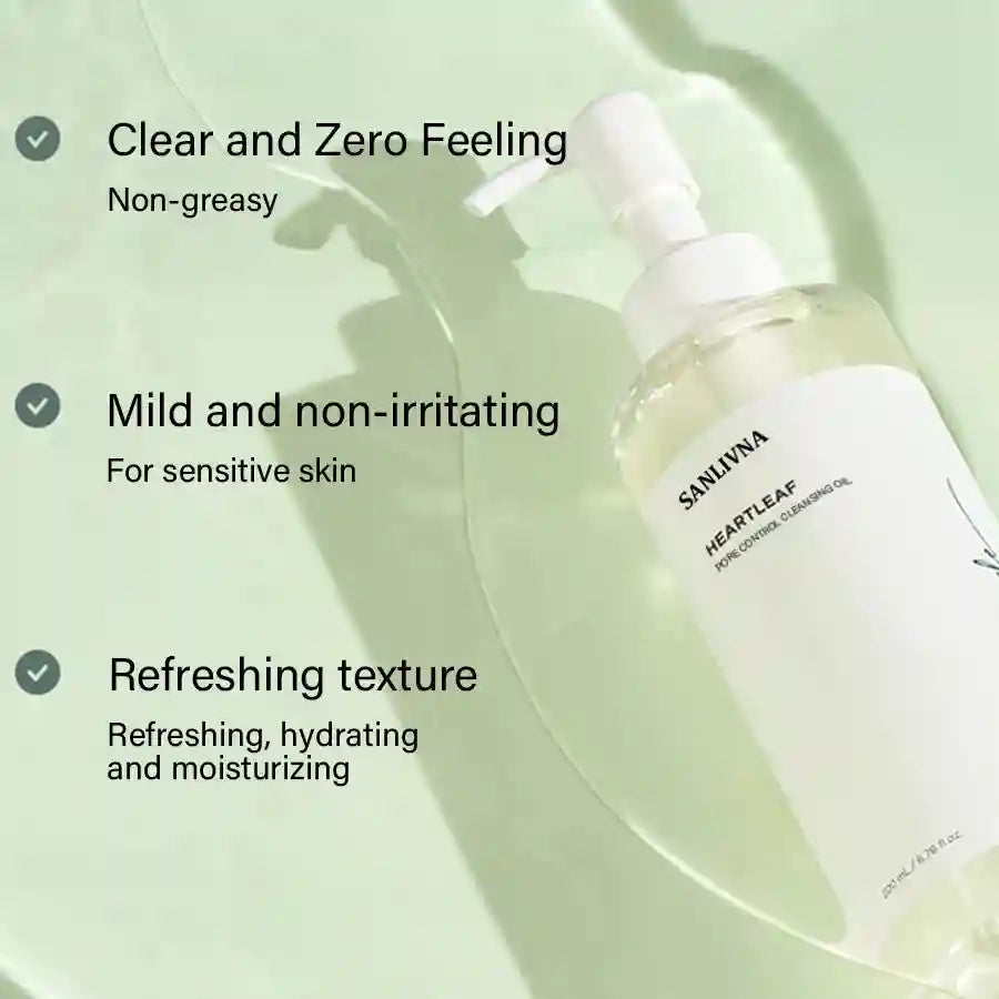 Heartleaf Pore Cleansing Oil 200ml | Deep Exfoliating Face Wash Scrubs Treatments Tidesmit