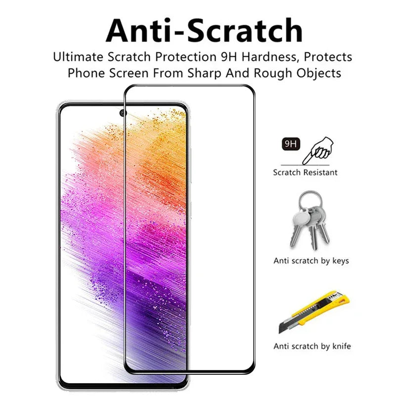 Samsung Galaxy A55 Screen Protector - 9H Tempered Glass 4-Pack Bundle Tidesmit