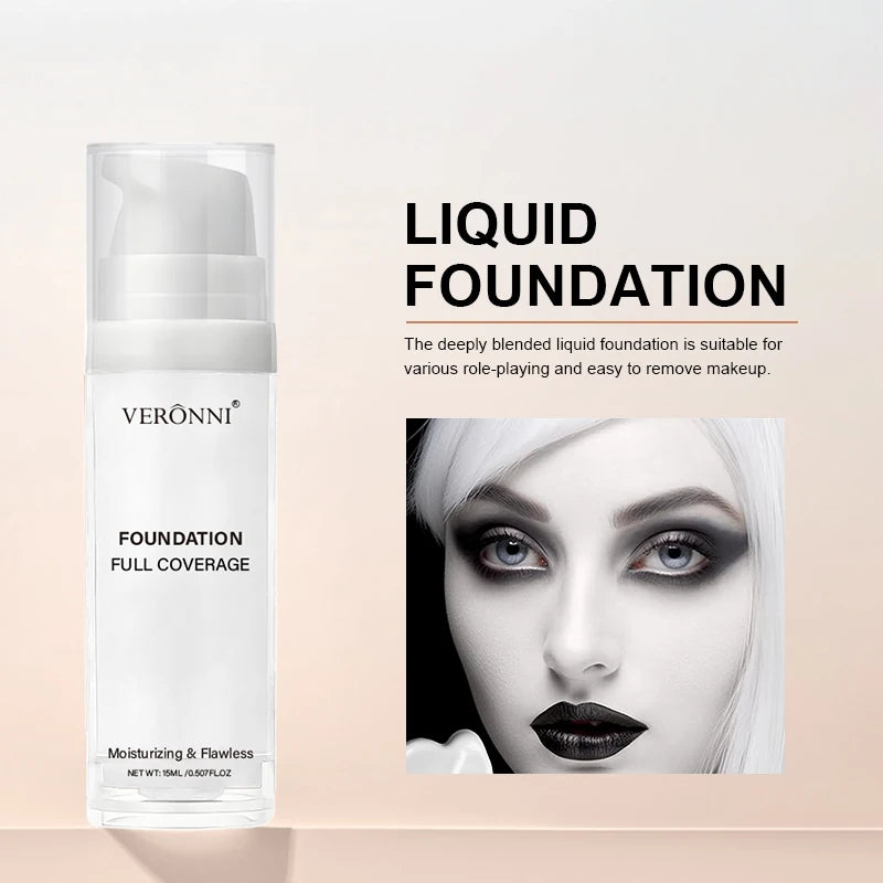 Tidesmit professional matte white face foundation texture close-up for cosplay and gothic makeup looks