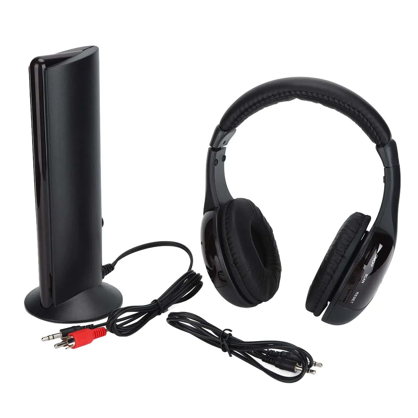 Wireless Over-Ear Headphones with FM Radio & Deep Bass - Tidesmit black Tidesmit