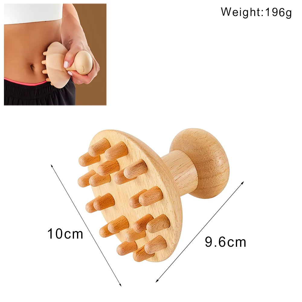 Wooden Lymphatic Drainage Massager Tool for Targeted Body Contouring Back Massage Instrument Body Massage C Tidesmit