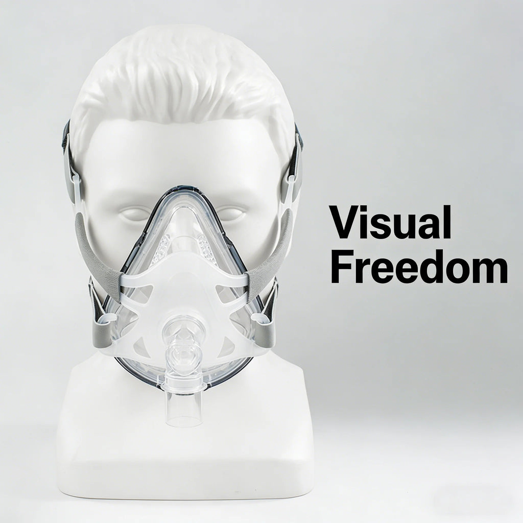 BMC CPAP Mask Full Face Apnea Mask With Comfortable Silicone Pad Suitable for APAP Auto CPAP BIPAP Anit Snoring Sleep Apnea