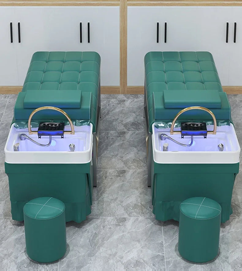 Thai Shampoo Bed With Head Spa Water Therapy System - Professional Grade Massage Chairs Tidesmit