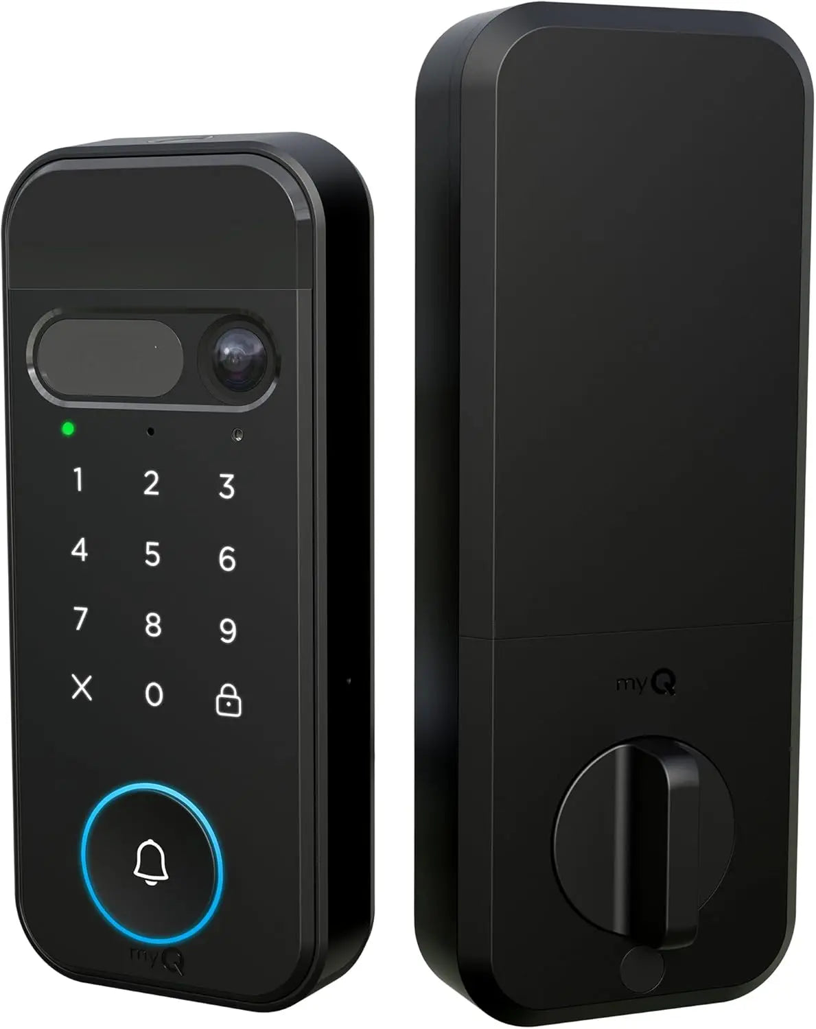 3-in-1 Smart Lock with 2K Video Doorbell Camera, Face & Fingerprint Access, Color Night Vision & Two-Way Audio