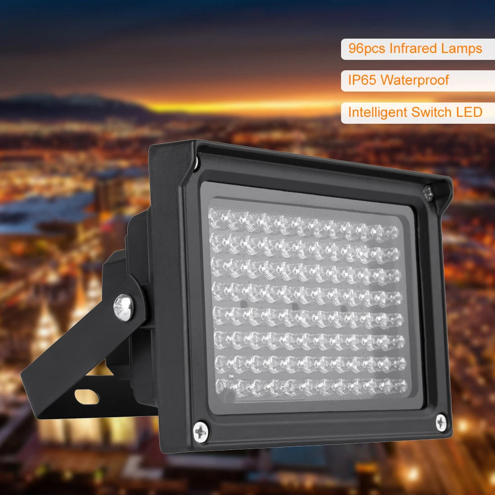 96 LED IR Illuminator Lamp for Night Vision CCTV Systems Tidesmit