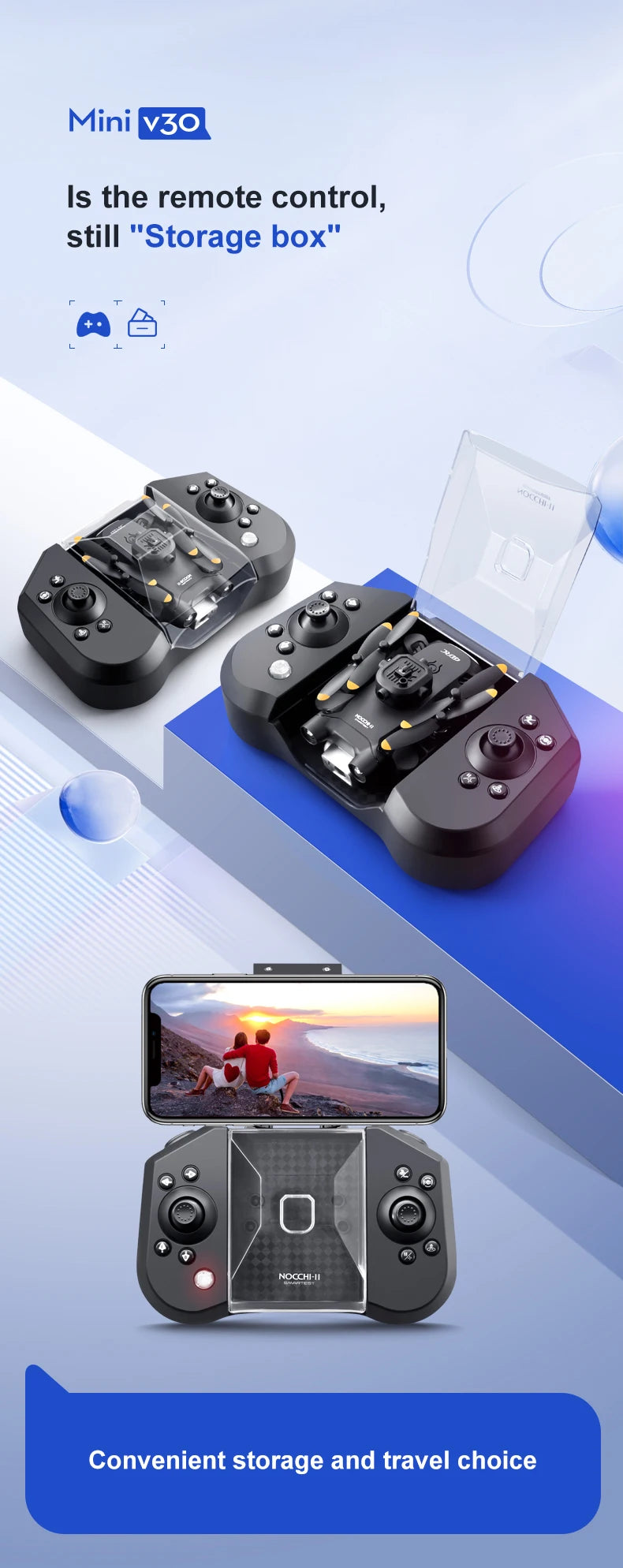 4K Camera Drone with Obstacle Avoidance - Foldable Beginner Quadcopter Tidesmit