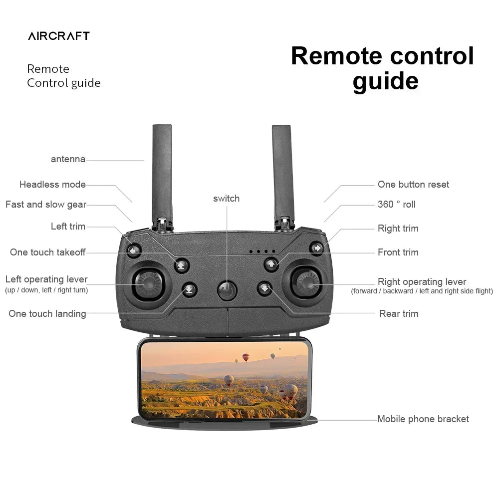 4K Camera Drone - Foldable RC Quadcopter with Obstacle Avoidance Tidesmit