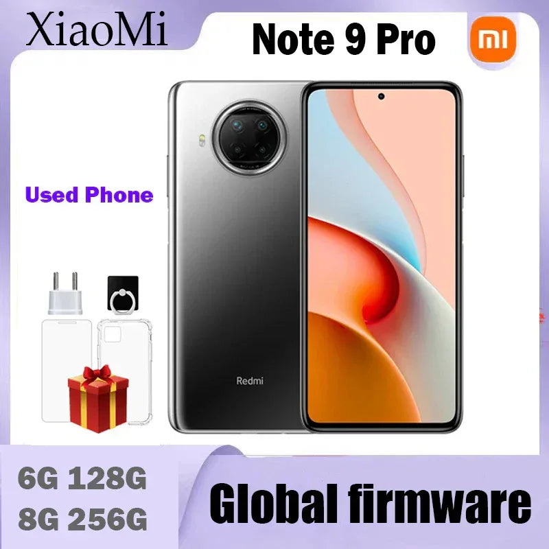 Redmi Note 9 Pro 5G Smartphone, 8GB RAM 256GB Storage, Unlocked Tidesmit