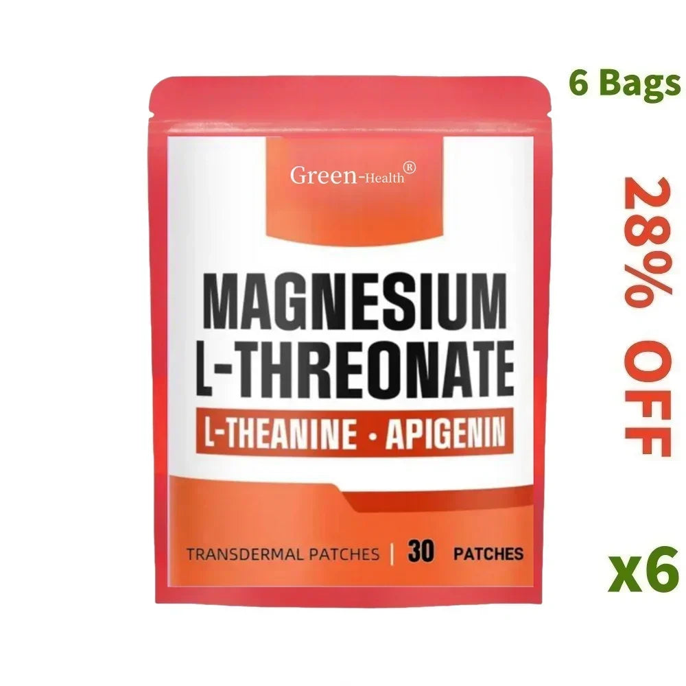 Magnesium L-Threonate Transdermal Patches - 30 Patches One Month Supply