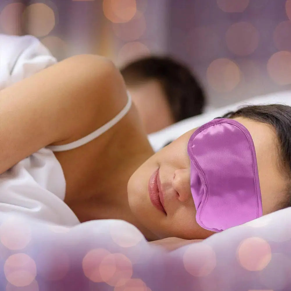 Imitated Silk Eye Patch Shading Sleep Eye Mask Eye Patch Lunch Break Sleep Eye Mask Travel Relax Eyeshade Cover 1/2/3/5/10pcs
