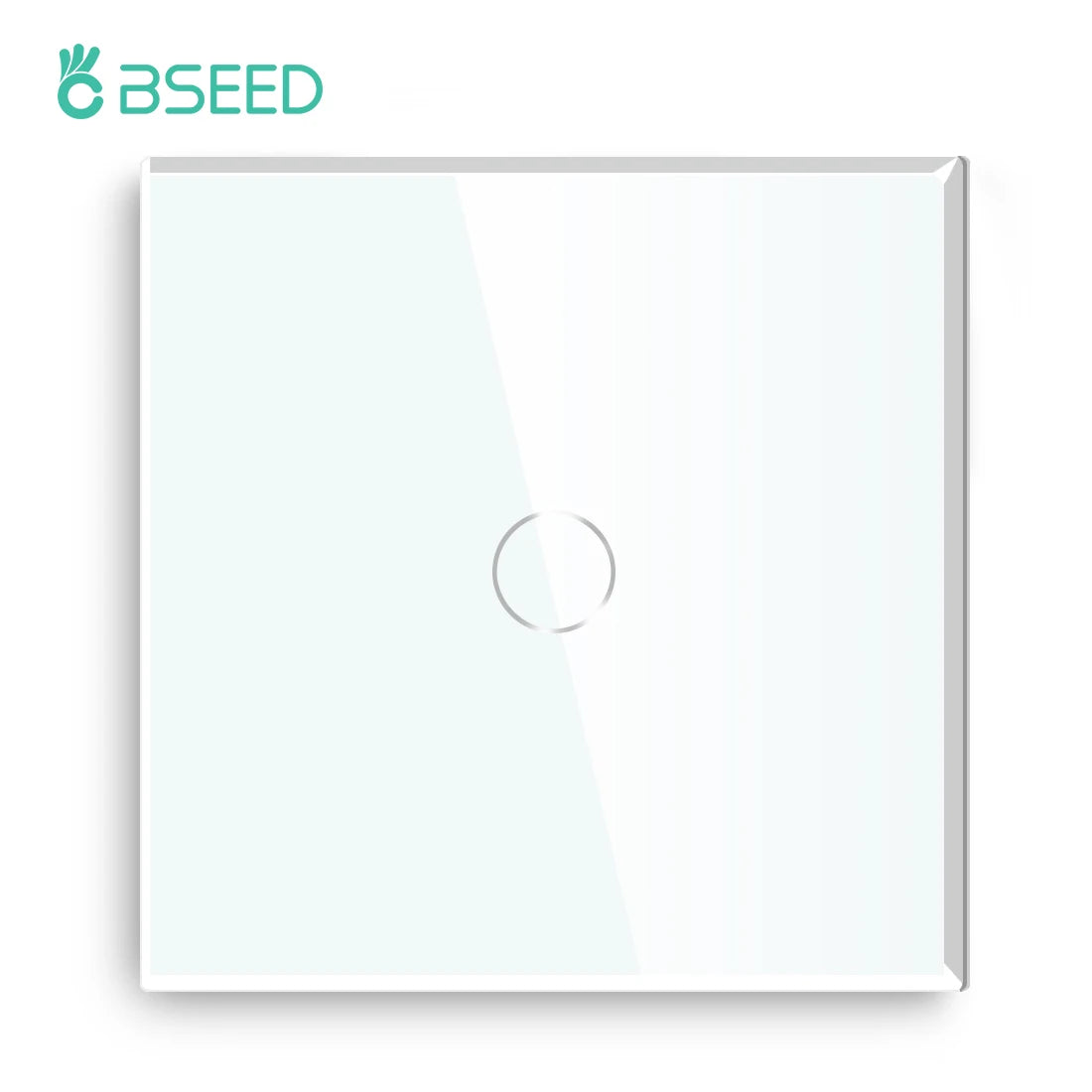 Crystal Glass WiFi Smart Light Switch | App-Controlled Wall Mount 1 Gang 1 Way Tidesmit