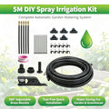 🌿 5M DIY Drip Irrigation System Kit | 360° Adjustable Brass Misting Spray Nozzle | Automatic Garden Watering Set for Vegetable Plot, Pot Plant, Greenhouse